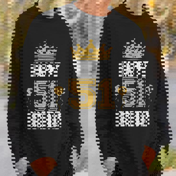 Happy 51St Birthday アイデア 51歳 男女用 スウェットシャツ 彼への贈り物