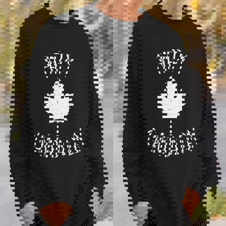 Happy Canada Day クールデザイン カナダメープルレディース メンズ キッズ スウェットシャツ 彼への贈り物