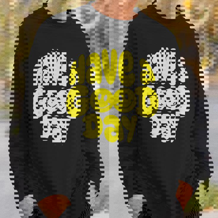 Have A Good Day レトロ ハッピーフェイス 90年代 スマイルフェイス 美学 スウェットシャツ 彼への贈り物