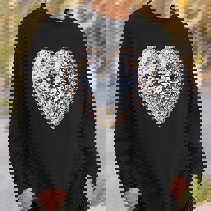 Heart Of Radiance ダイヤモンドエレガンスキラキラ スウェットシャツ 彼への贈り物