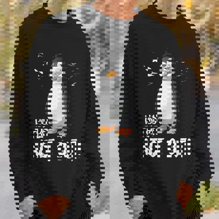 I Hold That Not Out デングリッシュのことわざ 面白い 楽しい スウェットシャツ 彼への贈り物