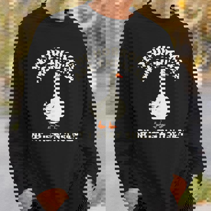 Horrors Are Endless But Itayilly Goose Friends ミームギフト スウェットシャツ 彼への贈り物