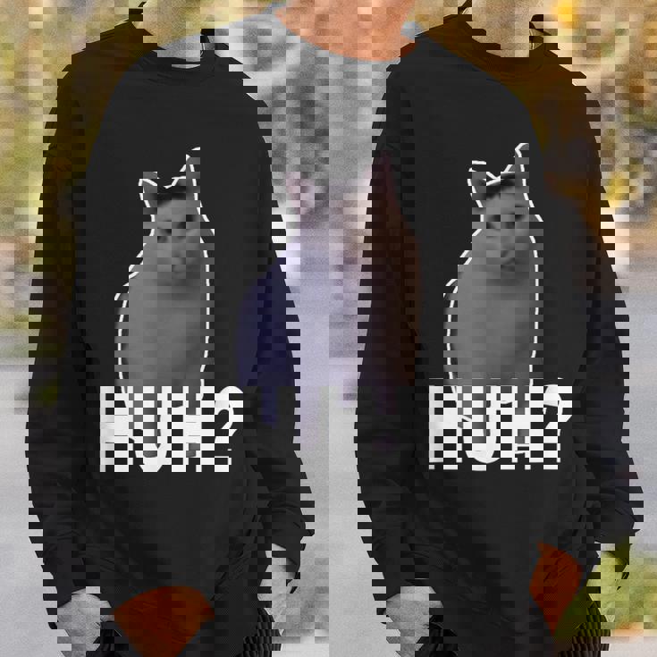 Huh Cat Meme スウェットシャツ 彼への贈り物