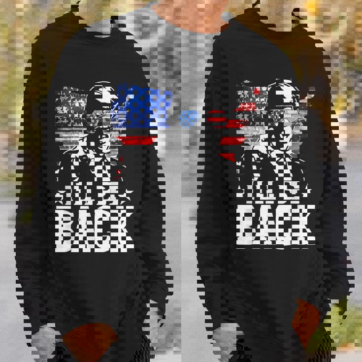 I'll Be Back Trump 2024 アメリカ大統領選挙トランプ スウェットシャツ 彼への贈り物