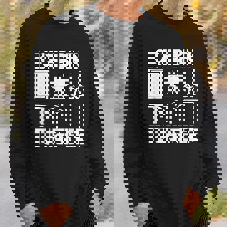 Ich Bin ターナー アート 体操モチーフ 男の子 メンズ スウェットシャツ 彼への贈り物