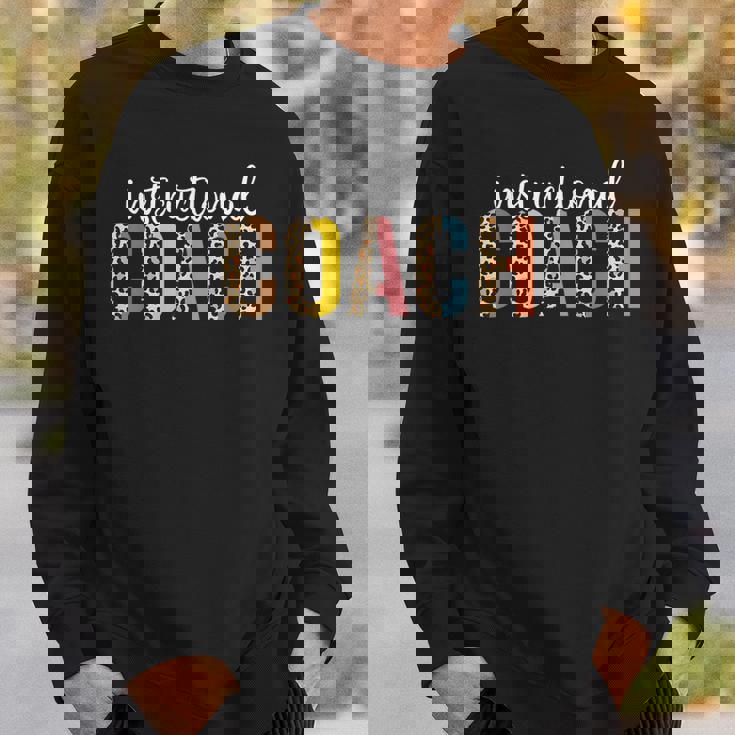 Instructional Coach ヒョウ柄 新学期 スウェットシャツ 彼への贈り物