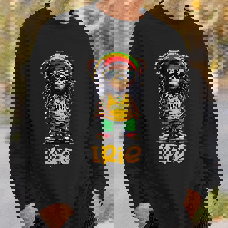 Irie テディベア ジャマイカ ラスタ ルーツ レゲエ スウェットシャツ 彼への贈り物