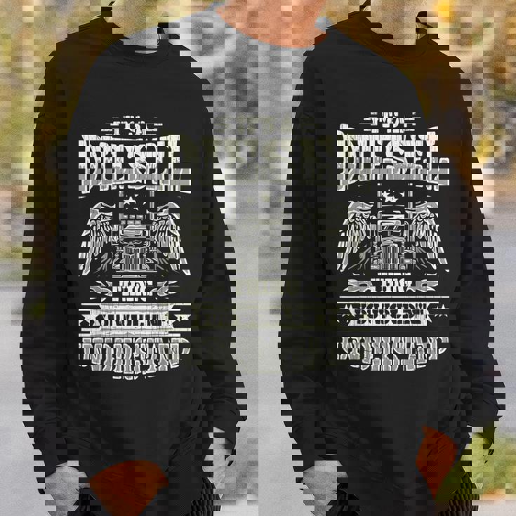 It's A Diesel Thing トラッカー トラック ドライバー メカニック 面白い メンズ スウェットシャツ 彼への贈り物