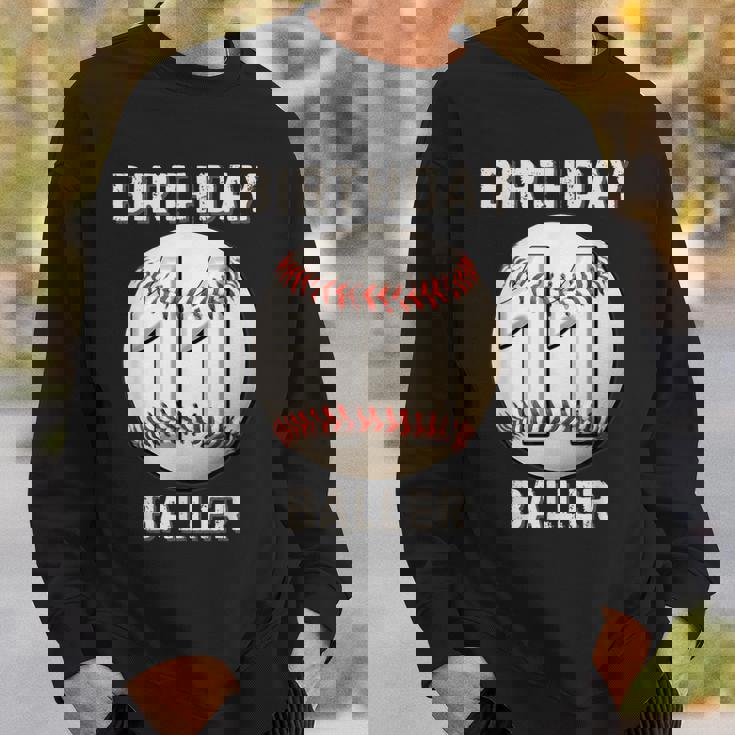 It's My 11Th Birthday 野球 11歳の少年少女 スウェットシャツ 彼への贈り物