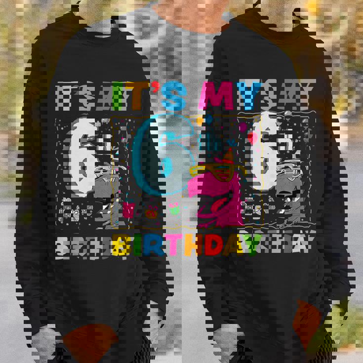 It's My 6Th Birthday Happy 6Ix Year T-Rex 恐竜 面白い スウェットシャツ 彼への贈り物