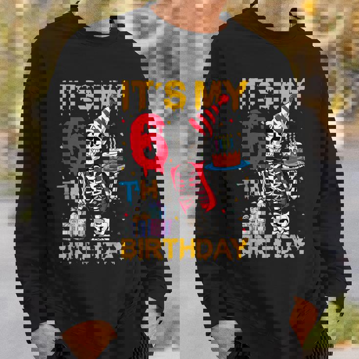 It's My 6Th Birthday Party ハロウィン スケルトン 誕生日 スウェットシャツ 彼への贈り物