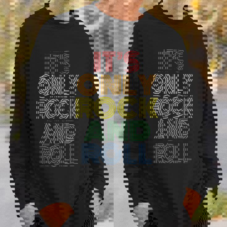 It's Only Rock And Roll ディストレスド ロック コンサート ヴィンテージ 70年代 スウェットシャツ 彼への贈り物