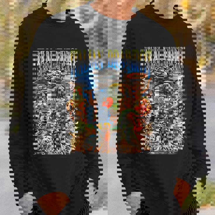 Italian Brainrot 面白いイタリアンブレインロットミームキャラクタ スウェットシャツ 彼への贈り物