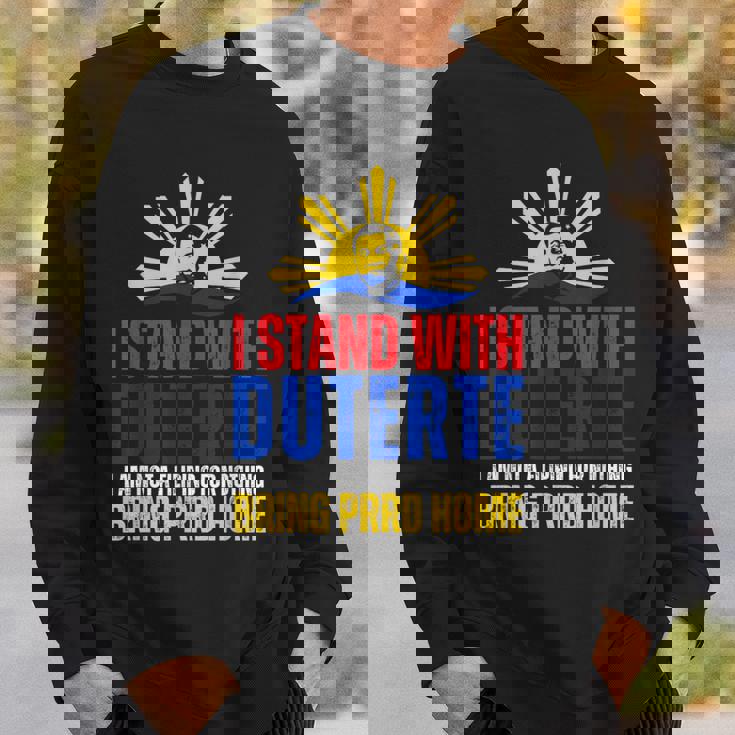 Itand With Digong Duterte Prrd Du30 フィリピン国旗 スウェットシャツ 彼への贈り物