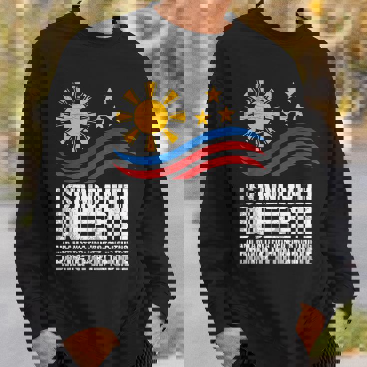 Itand With Duterte フィリピン フィリピン 強い 帰省 スウェットシャツ 彼への贈り物