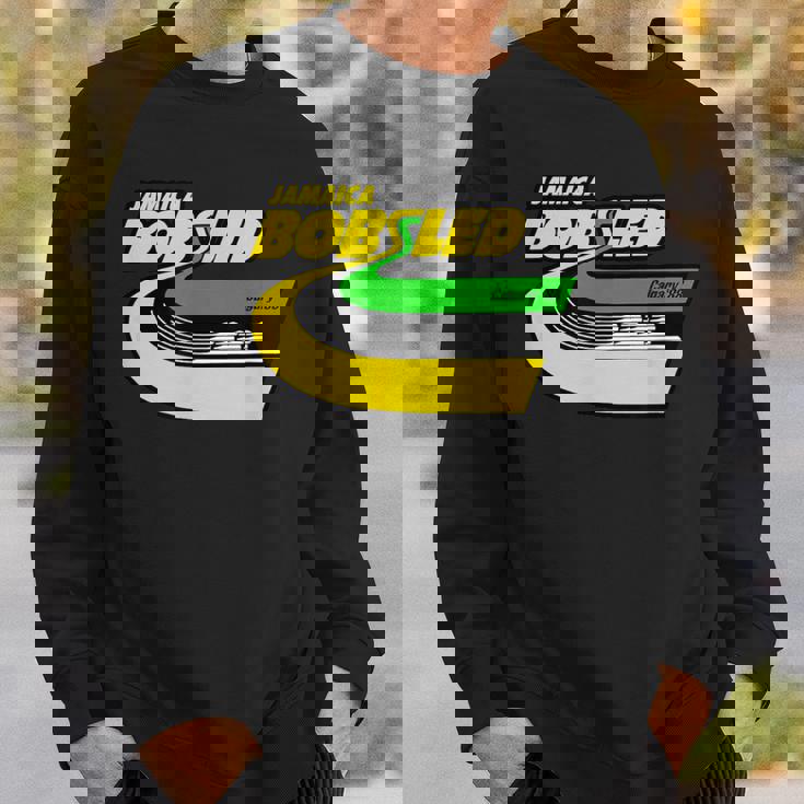 Jamaica Bobsled レトロなボブスレー チーム ジャマイカの国旗 スウェットシャツ 彼への贈り物