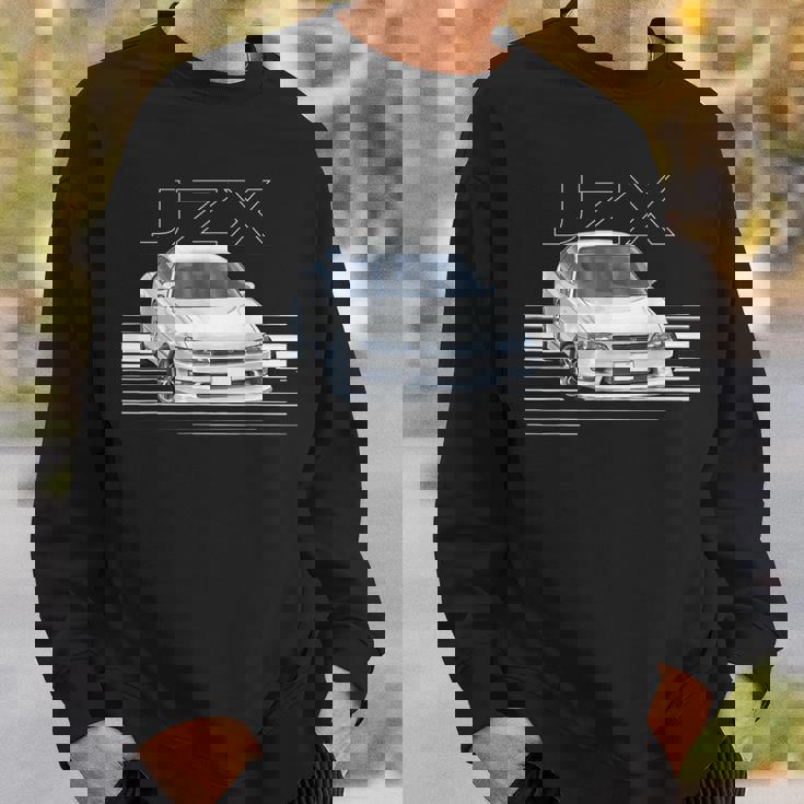 Jdm Car Jzx100 In Drift Powerlide 1Jz チェイサー ターボセダン スウェットシャツ 彼への贈り物