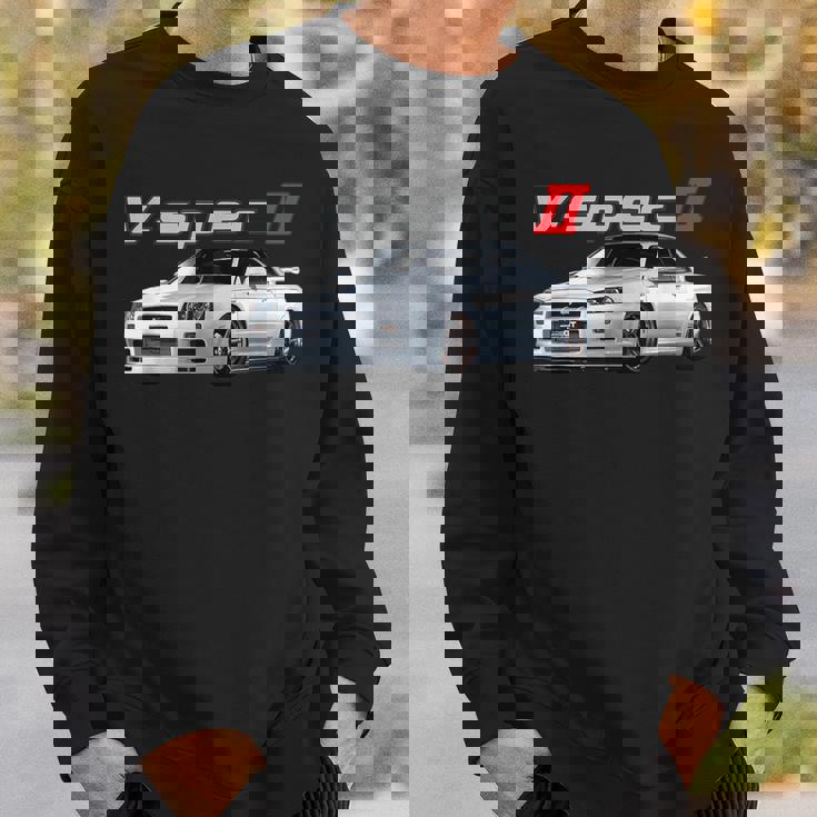 Jdm Car R34-Spec Ii Rb26 スカイライン スウェットシャツ 彼への贈り物