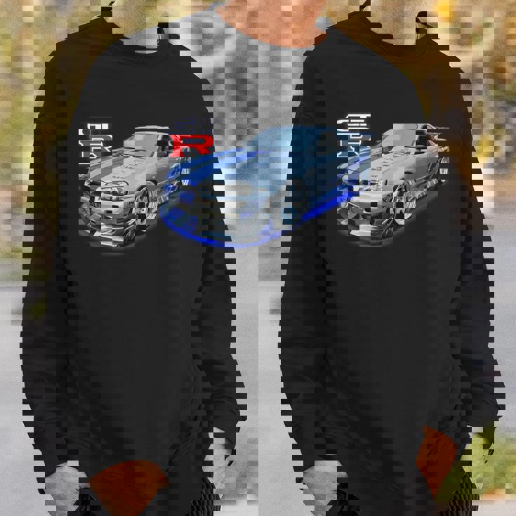 Jdm Car-Spec Kv2 シルバー Bnr34 レース スウェットシャツ 彼への贈り物