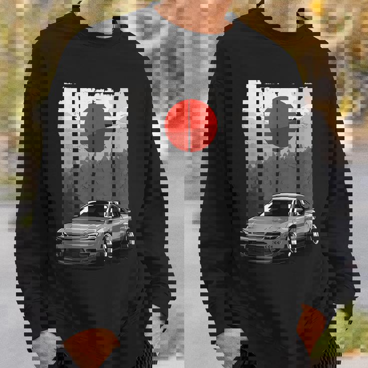 Jdm15 シルビアジャパン ドリフトカー ライジングサンチューニング スウェットシャツ 彼への贈り物