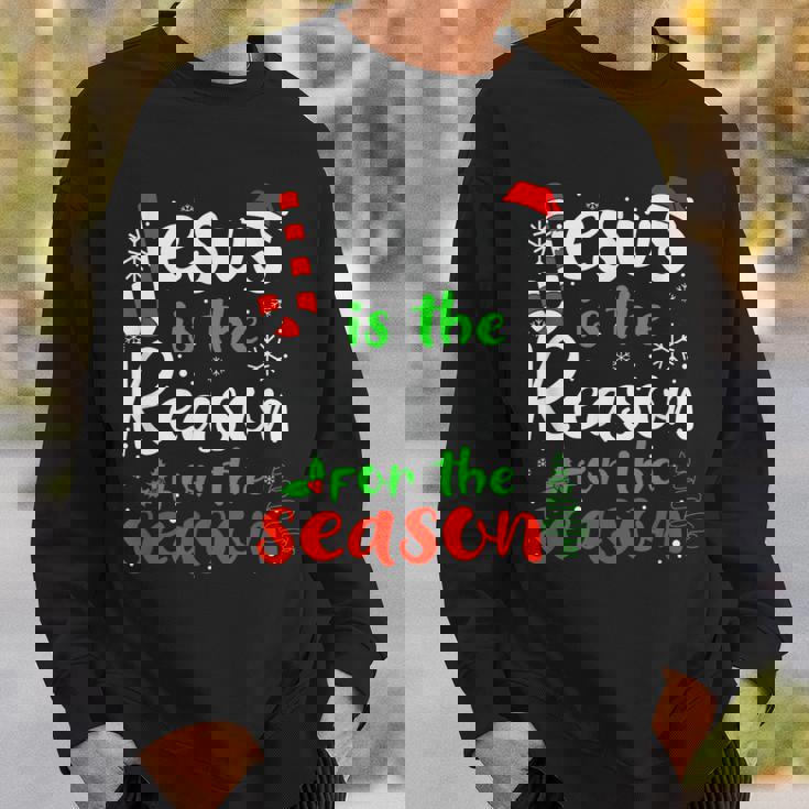 Jesus Is The Reason For Theeason クリスマス 神の信仰 スウェットシャツ 彼への贈り物