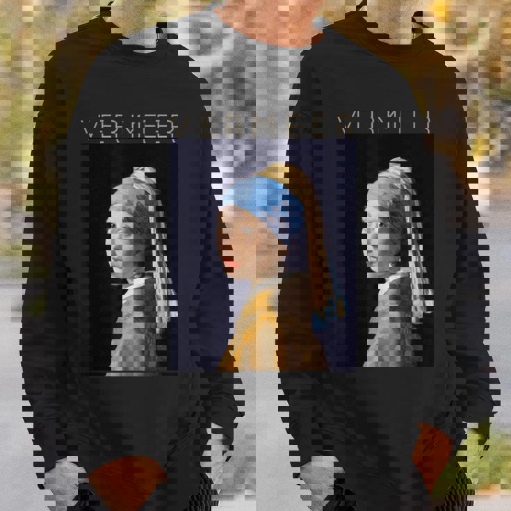 Johannesermeer アーティスト向け 真珠のイヤリングを持つ少女 スウェットシャツ 彼への贈り物