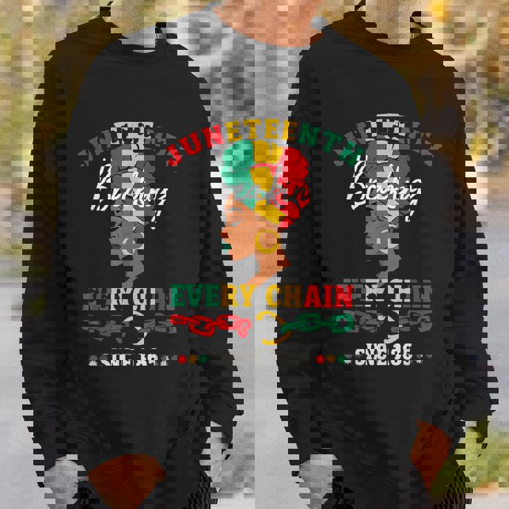 Junenth Breaking Every Chainince 1865 レディース メンズ スウェットシャツ 彼への贈り物