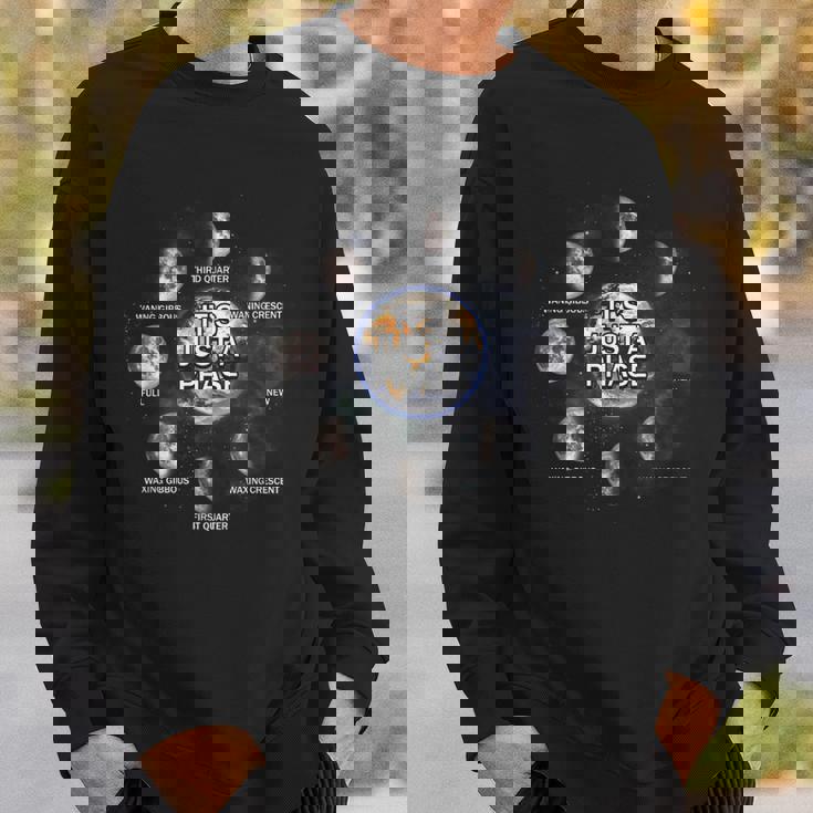 Just A Phase Moon 月面宇宙科学愛好家 天文学惑星 スウェットシャツ 彼への贈り物