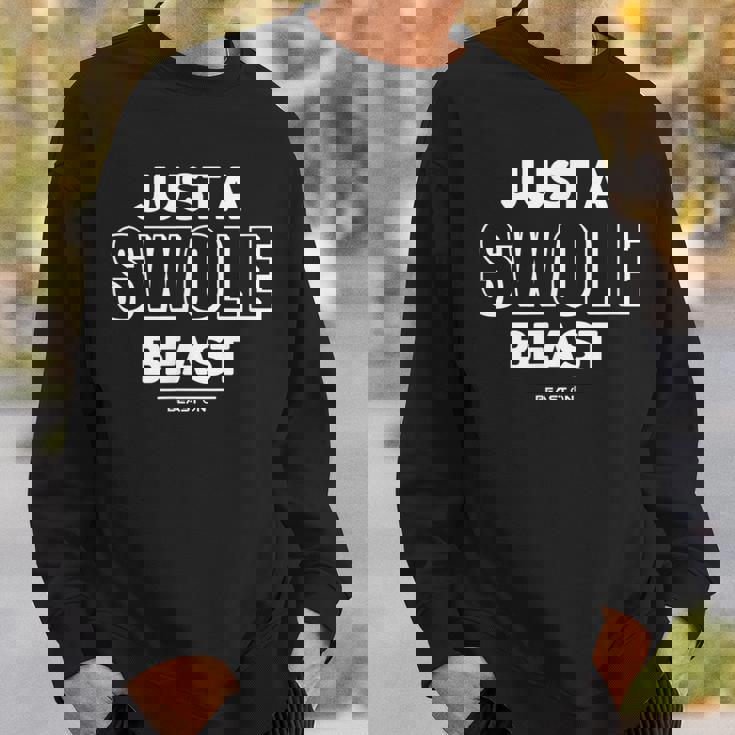 Just Awole Beast トレーニング フィットネス モチベーション ジム 格言 スウェットシャツ 彼への贈り物