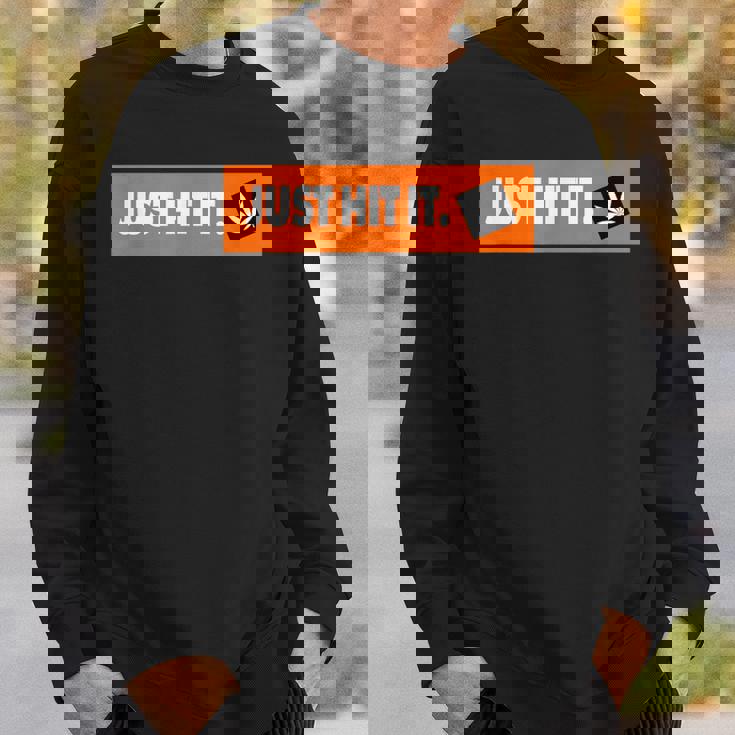 Just Hit It 420 マリファナ 大麻 雑草 喫煙 スウェットシャツ 彼への贈り物