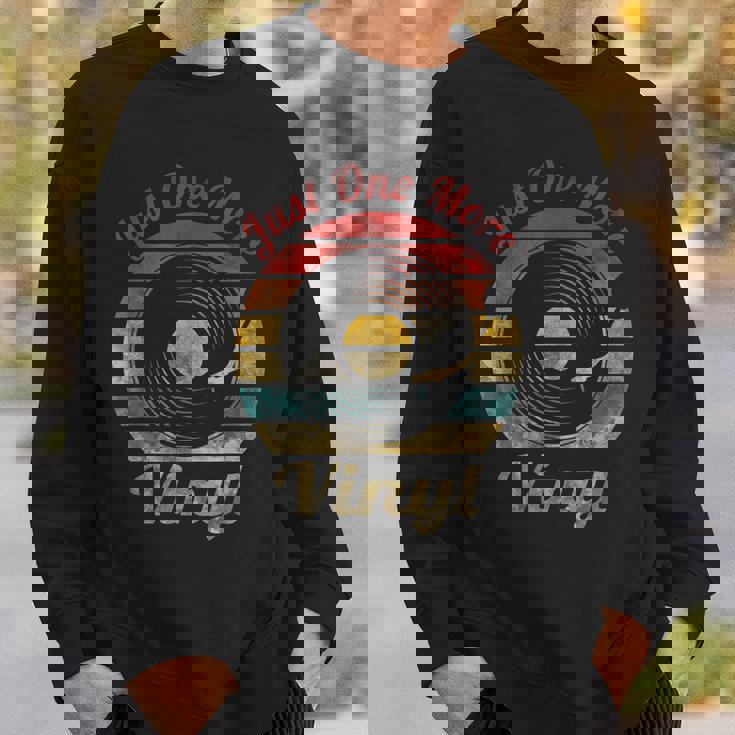 Just One More ビニールレトロレコード ヴィンテージミュージック スウェットシャツ 彼への贈り物