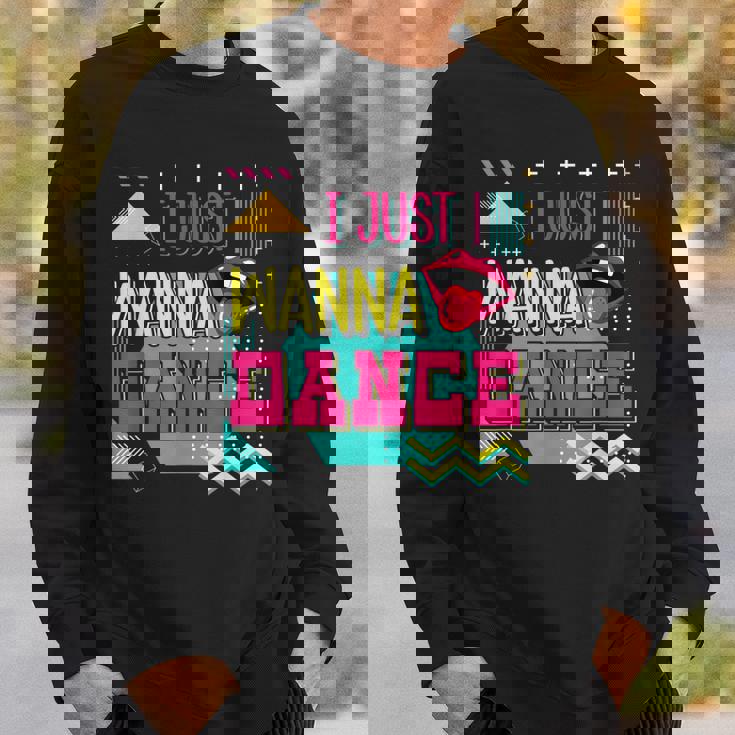 I Just Wanna Dance Lovers ファニーダンシングファン レトロダンサー スウェットシャツ 彼への贈り物
