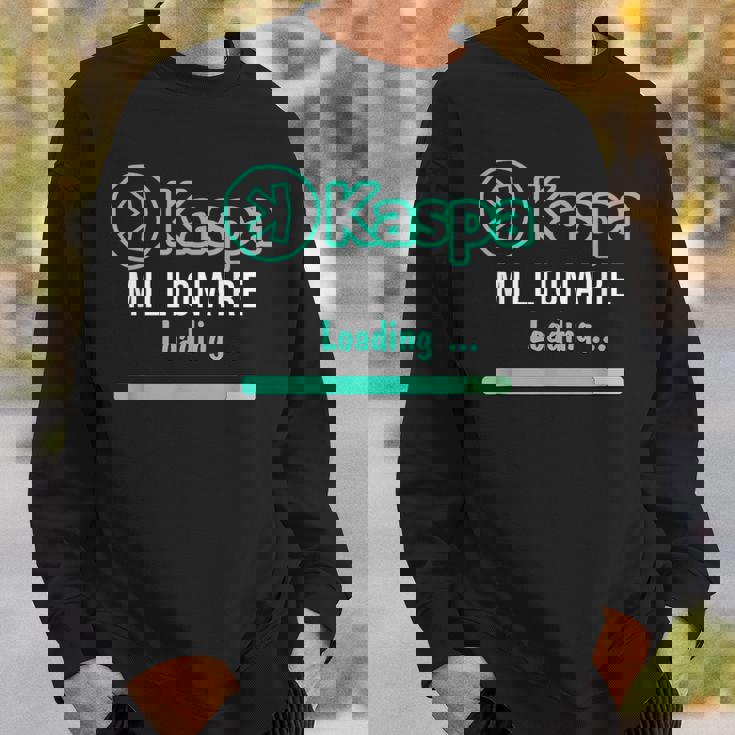 Kaspa 暗号通貨ミリオネア ローディング デジタルブルラン Kaspa Miner スウェットシャツ 彼への贈り物