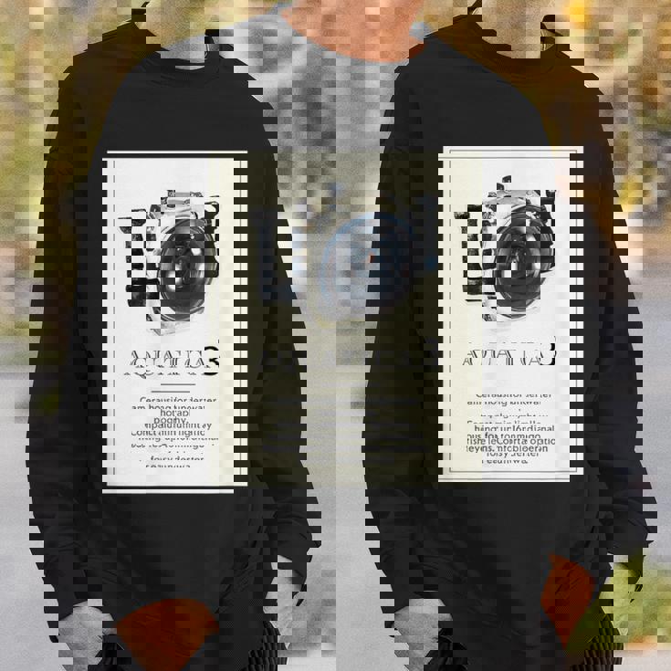 Kenko 水中カメラハウジングaquatica アクアティカ 前面プリント 80年代復刻 スウェットシャツ 彼への贈り物