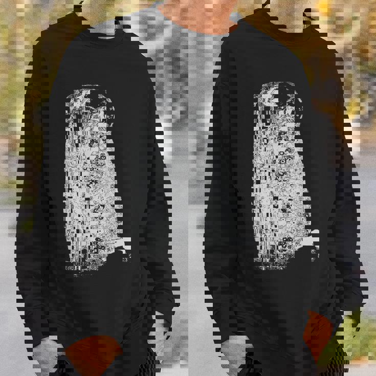 The Kiss グスタフ・クリムト クラシック アールヌーボー グラフィック Freedom スウェットシャツ 彼への贈り物