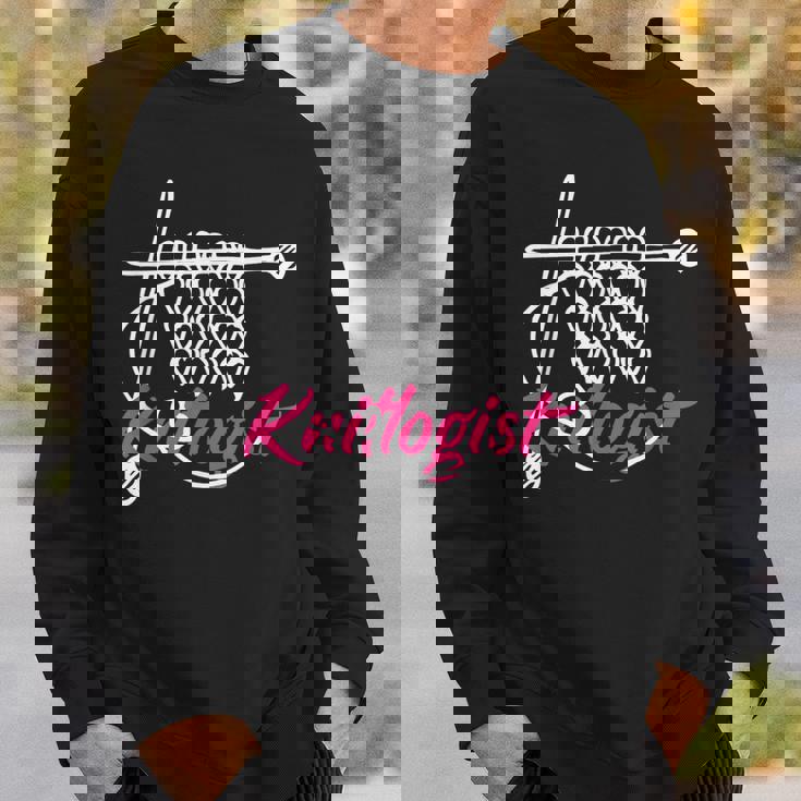 Knitlogist おもしろ編み物 スウェットシャツ 彼への贈り物