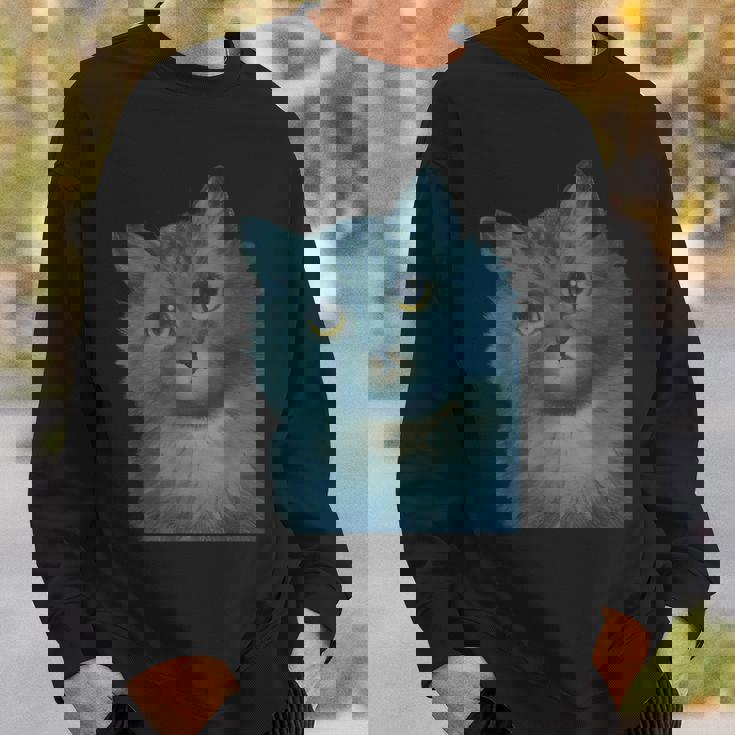 L Wain作 青い猫 スウェットシャツ 彼への贈り物