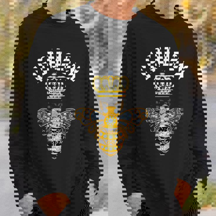 Lennon Name Lennon 誕生日プレゼント 女王冠 蜂 レノン スウェットシャツ 彼への贈り物