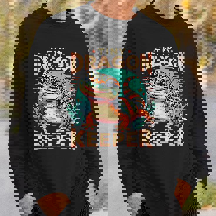 Leopard Gecko Crested Lizard Reptiles Lovers スウェットシャツ 彼への贈り物