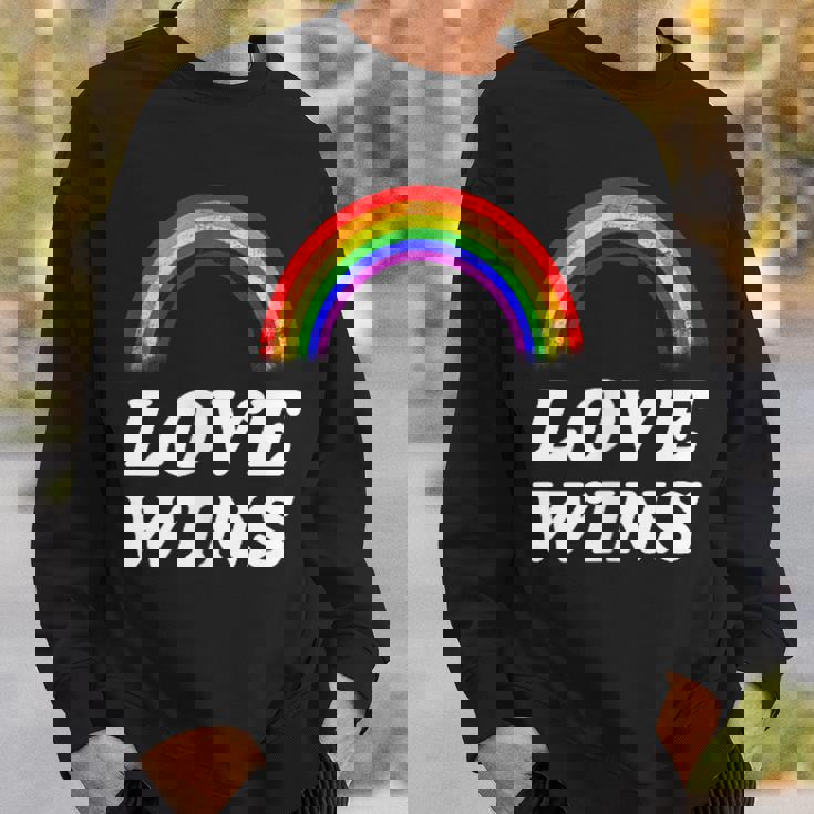 Lgbt フラッグ プライド ポケット レインボー Love Wins パーティー レインボー スウェットシャツ 彼への贈り物