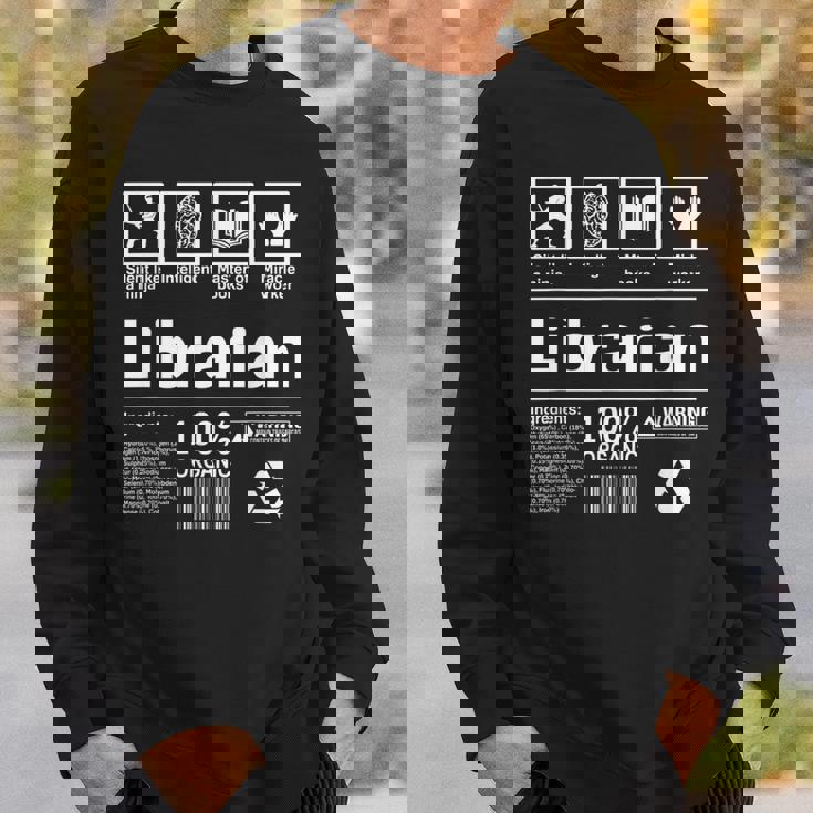 Librarian 面白い図書館ギフト スウェットシャツ 彼への贈り物