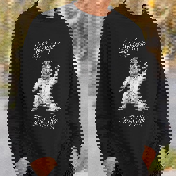 Life Happens 太極拳は面白い陰陽太極拳マーモットを助ける スウェットシャツ 彼への贈り物