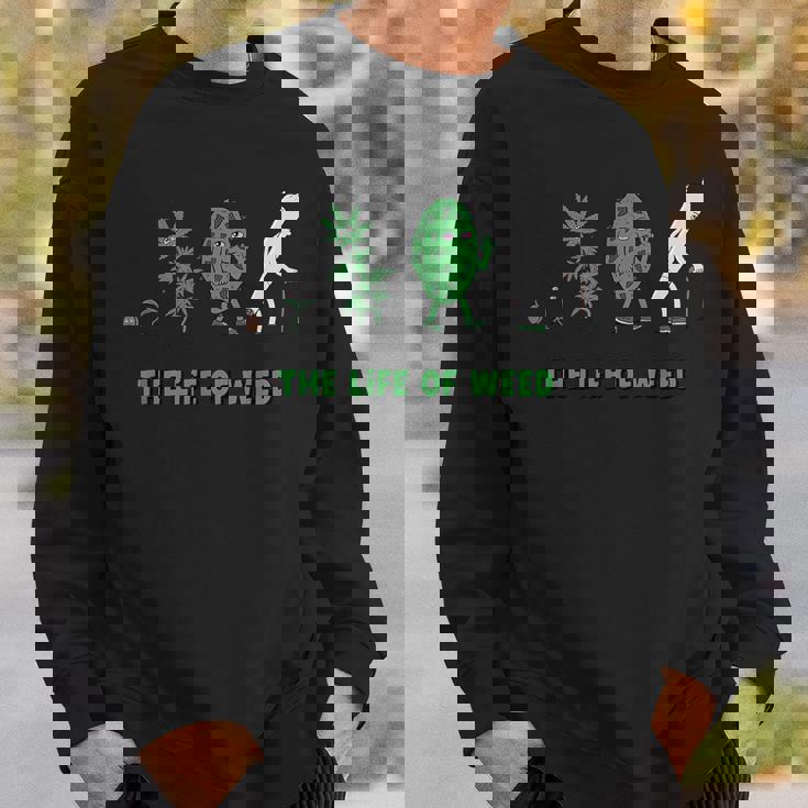 Life Of Weed マリファナ 大麻の引用句 スウェットシャツ 彼への贈り物