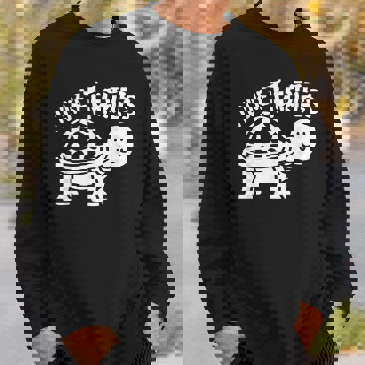 I Like Turtles かわいい 亀 愛 亀 海 動物 好き スウェットシャツ 彼への贈り物