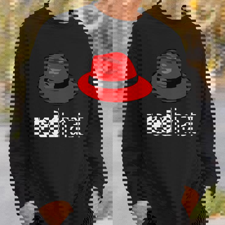 Linuxレッドハット愛好家tシャツペンギンタックスオープンソースos スウェットシャツ 彼への贈り物