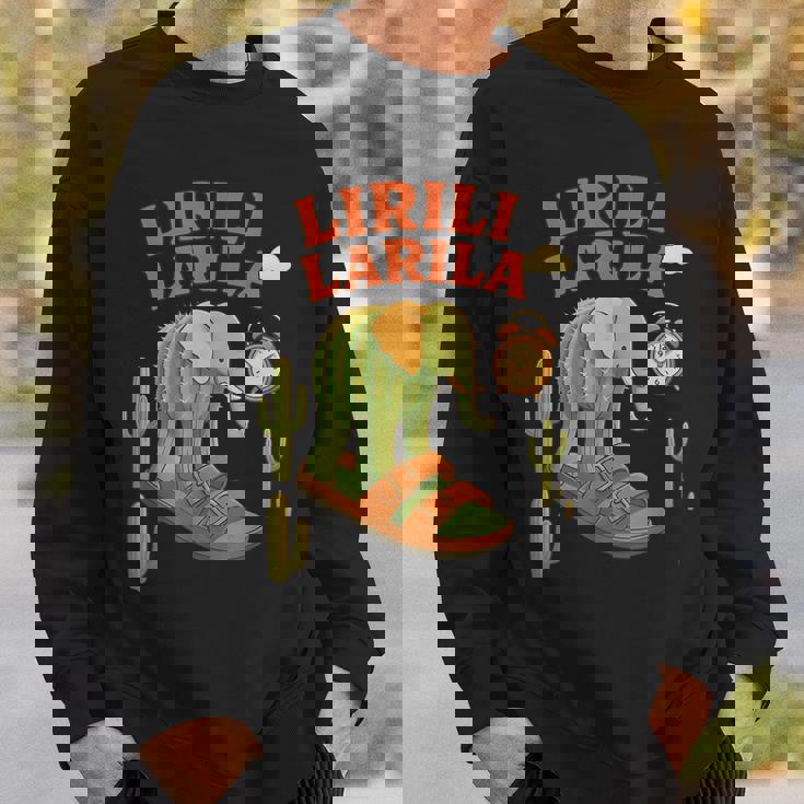 Lirili Larila イタリアのブレインロットミーム スウェットシャツ 彼への贈り物