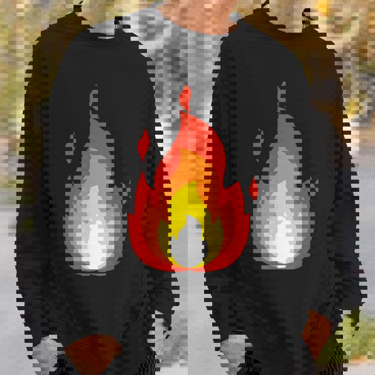 Lit Fire Flame ホットバーニングビーチパーティー スウェットシャツ 彼への贈り物