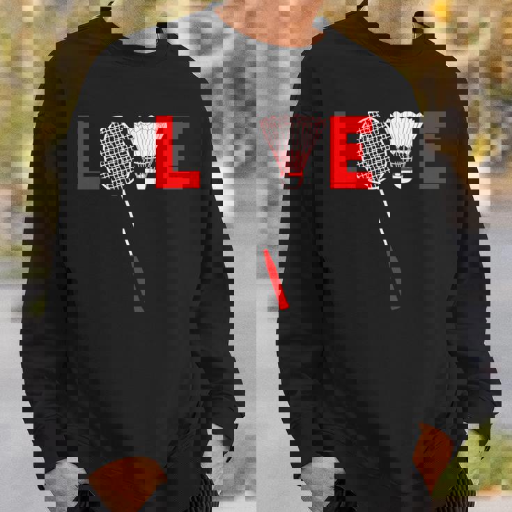 Love Badminton レトロバドミントンラバー スウェットシャツ 彼への贈り物