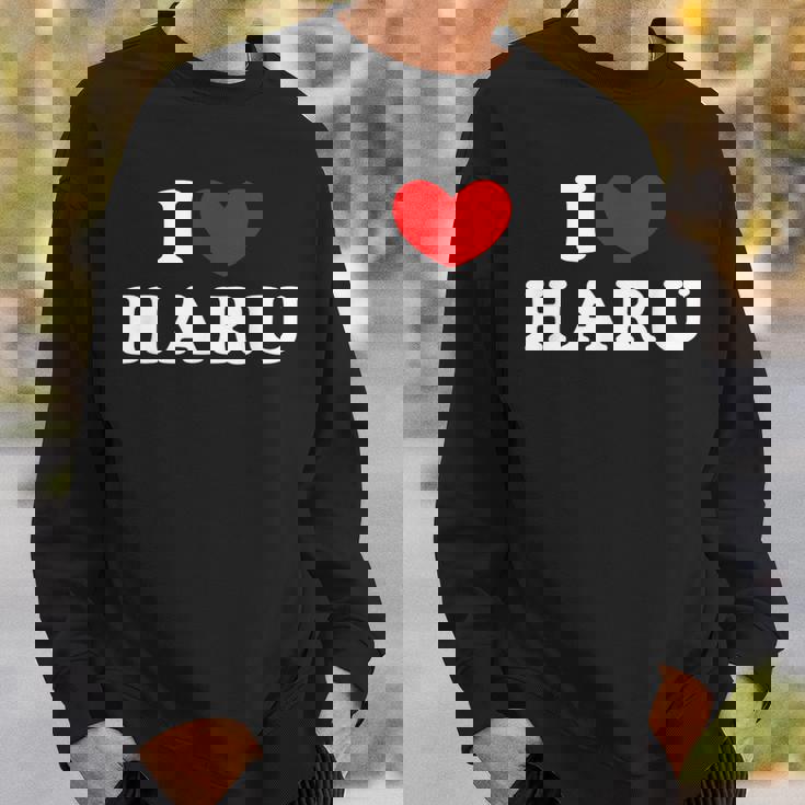 I Love Haru 私は愛する Haru スウェットシャツ 彼への贈り物