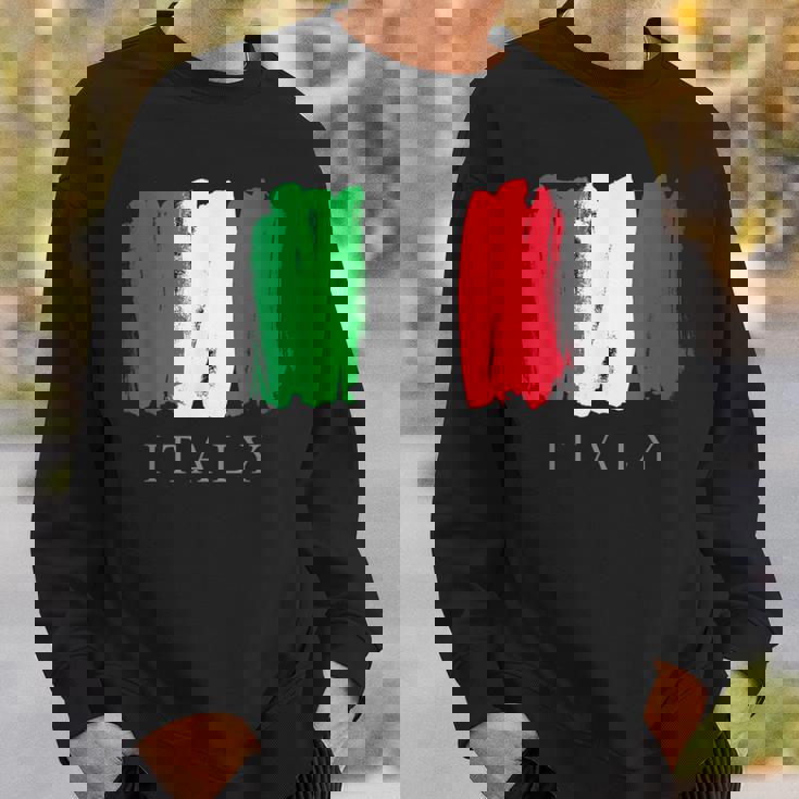 I Love Italy 、クールでキュートなイタリア国旗グラフィックデザイン スウェットシャツ 彼への贈り物